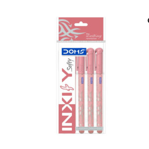 DOMS Inxify soft Ballpoint Red Pens pack of 5